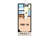 エフォ－ル・ナガイ 1Kの間取り