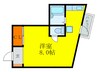 光ハイツ 1Rの間取り