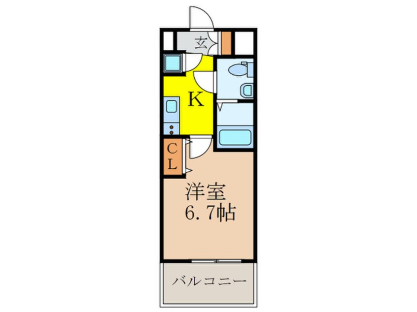 間取図 アドバンス新大阪ラシュレ