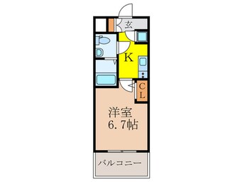 間取図 アドバンス新大阪ラシュレ