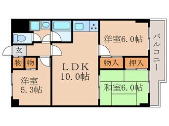 間取図 ボナセーラ竹田