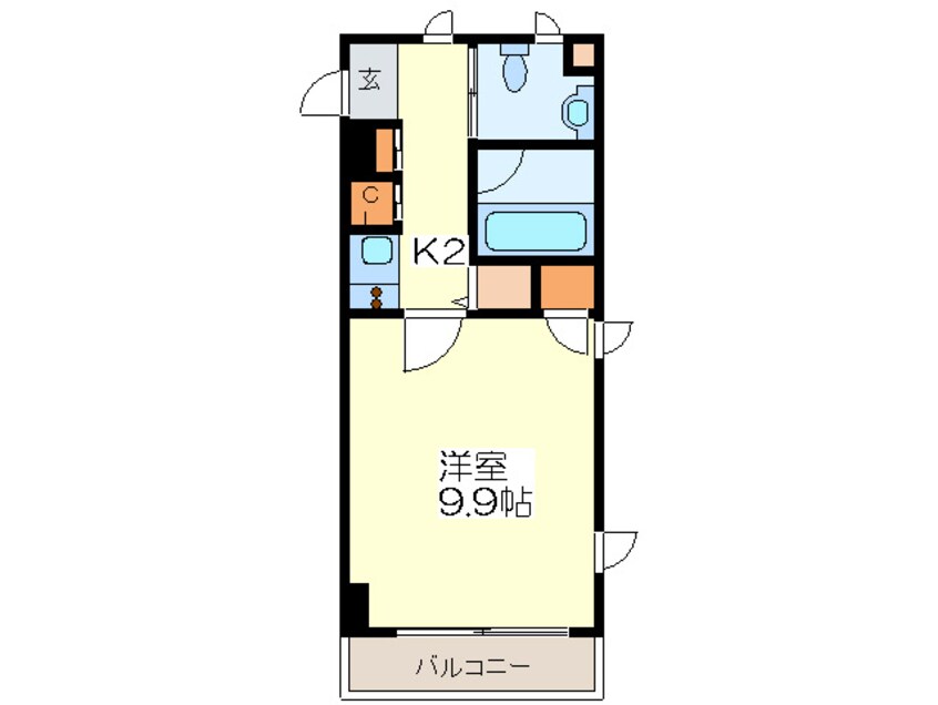 間取図 S-CREA御堂筋本町