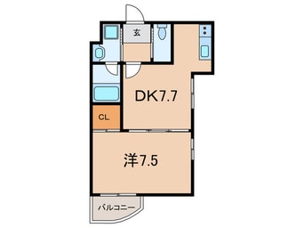 間取図 クレールモンド