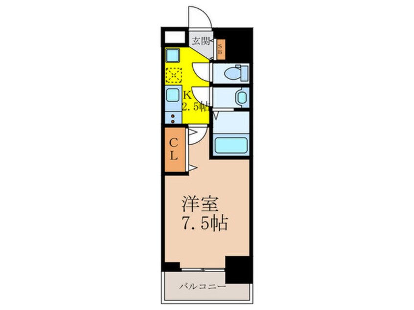 間取図 Luxe新大阪α