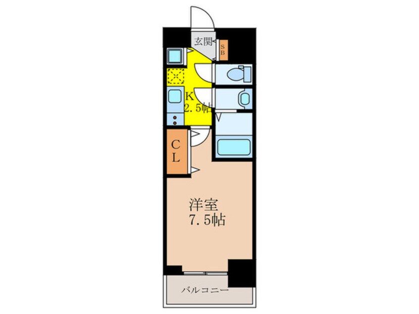 間取図 Luxe新大阪α