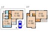 椥辻中在家町28-300貸家 3DKの間取り