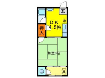 間取図 長栄寺第五コ－プ