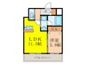 ORSUS新大阪 1LDKの間取り