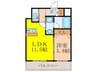 ORSUS新大阪 1LDKの間取り