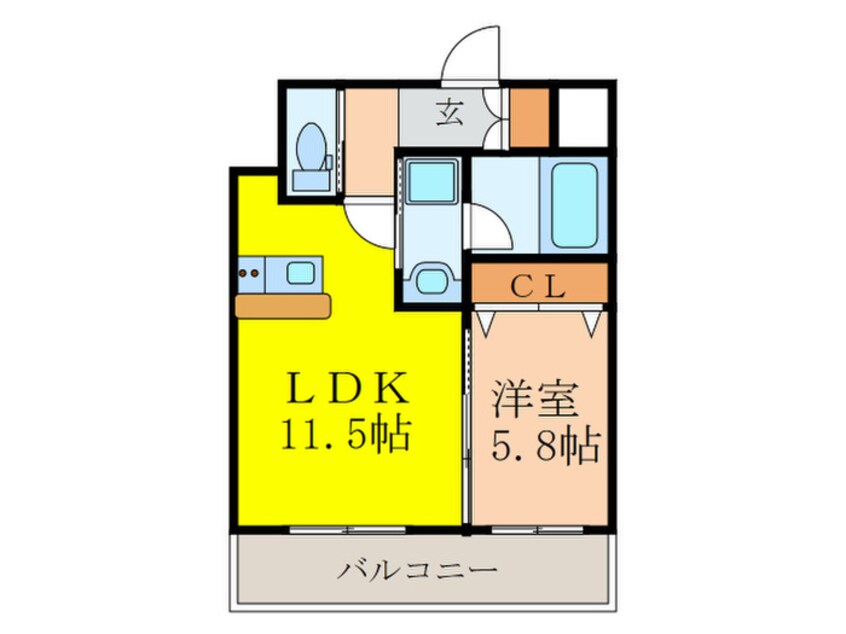 間取図 プレジオ新大阪ＲＯＵＧＥ