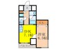 ORSUS新大阪 1DKの間取り