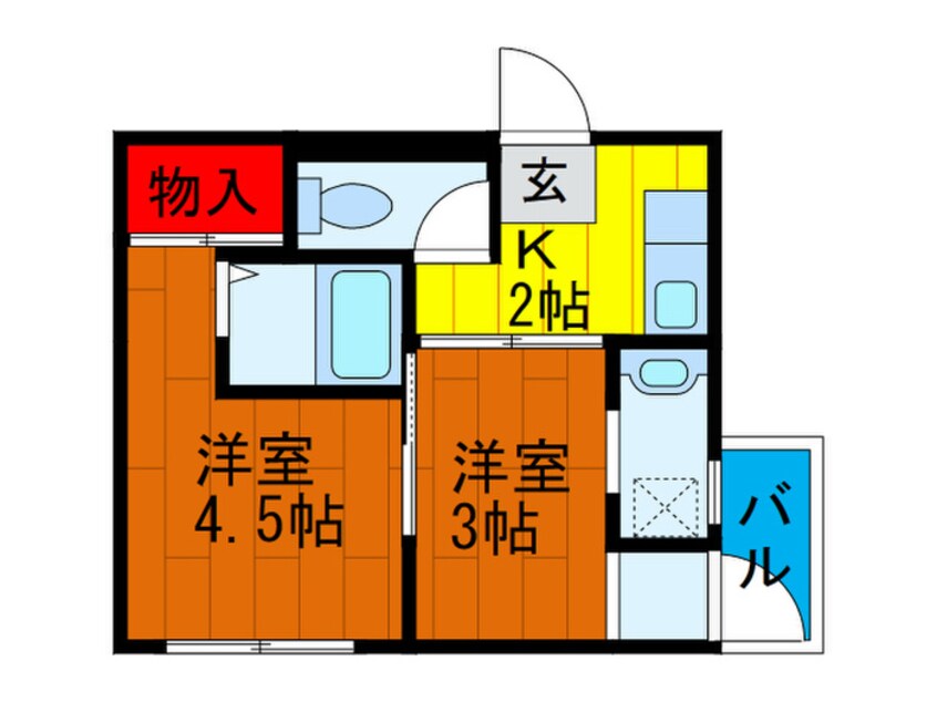 間取図 サン上島