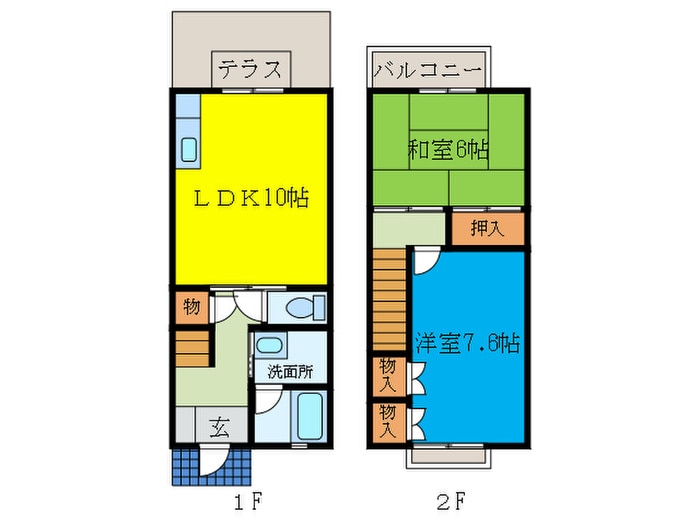 間取り図 ジョイ・アベニューＢ棟