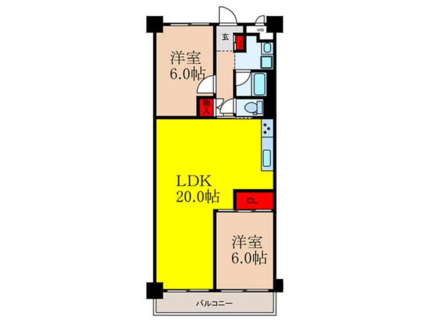 間取図 新大阪ｸﾞﾗﾝﾄﾞﾊｲﾂ1号棟(1110)