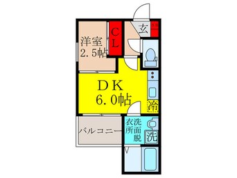 間取図 仮）ＡＤＶＡＮＣＥ豊津