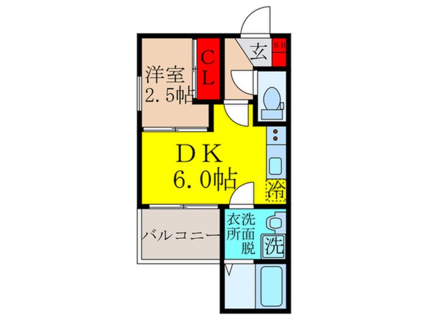 間取図 仮）ＡＤＶＡＮＣＥ豊津