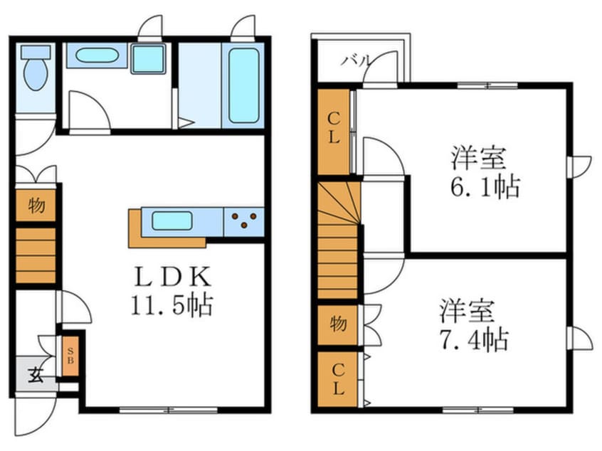 間取図 エムズ福王寺