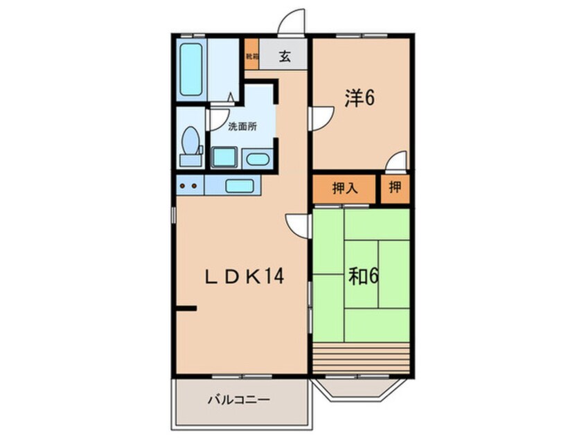 間取図 中西ハイツ