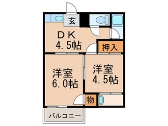 間取図 ヴィラナリ－大道