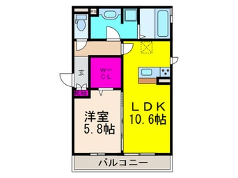 間取図 Station side court