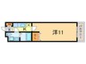アンレーブ 1Kの間取り