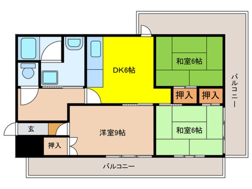 間取図 ソレイユ山本