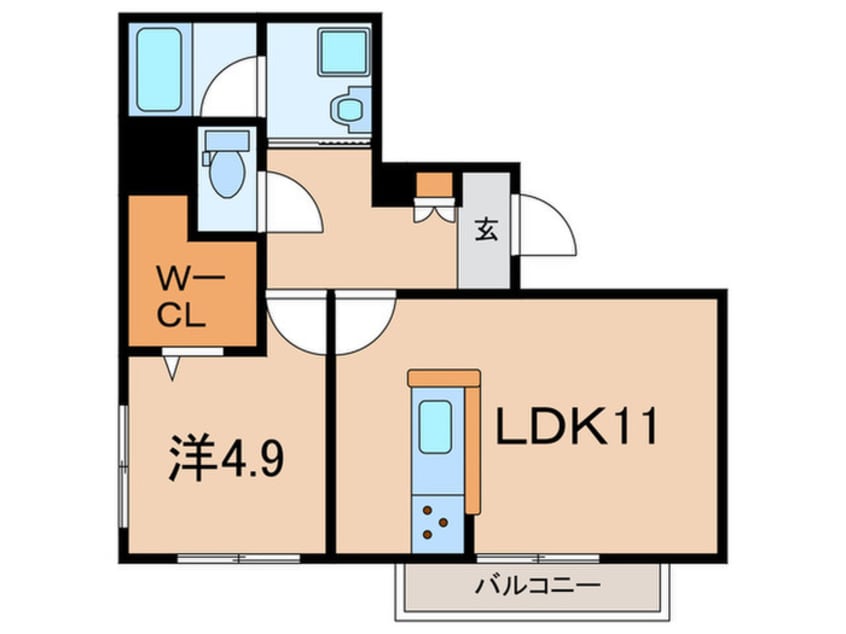 間取図 仮)A-EAST須磨シーサイド