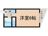 エナブル笠屋 1Kの間取り