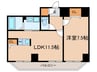 グルーブ神戸元町アリア 1LDKの間取り