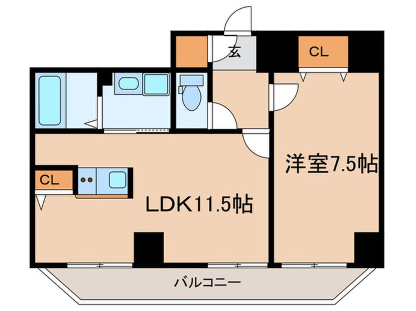 間取図 グルーブ神戸元町アリア