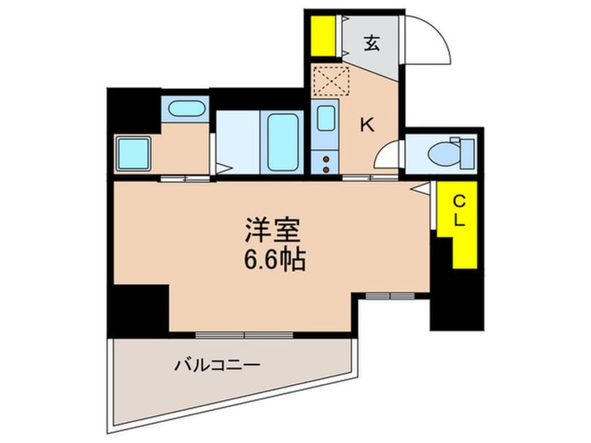間取図 グルーブ神戸元町アリア