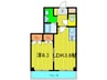 Ｍプラザ城東六番館 1LDKの間取り