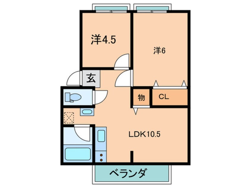 間取図 新栄プロパティー島泉Ⅱ　A棟