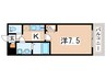リアコート武庫之荘 1Kの間取り