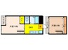 グランドール梅津（5階） 2DKの間取り