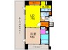 ルグラン弐番館 1LDKの間取り