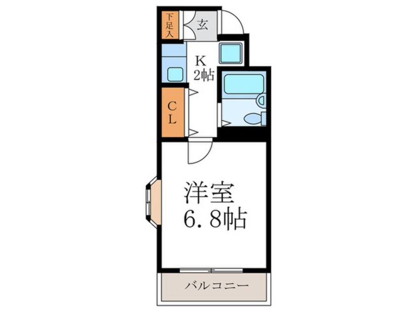 間取図 ダイアパレス京都祇園(101)