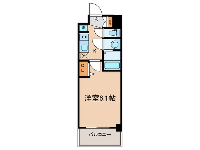 間取図 アドバンス京都エーデル(412)