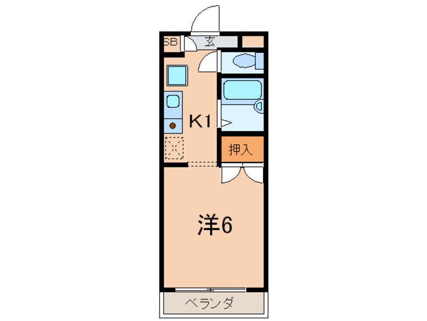 間取図 メテオール稲野