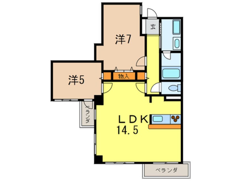 間取図 コンセプシオン・エストコーベ