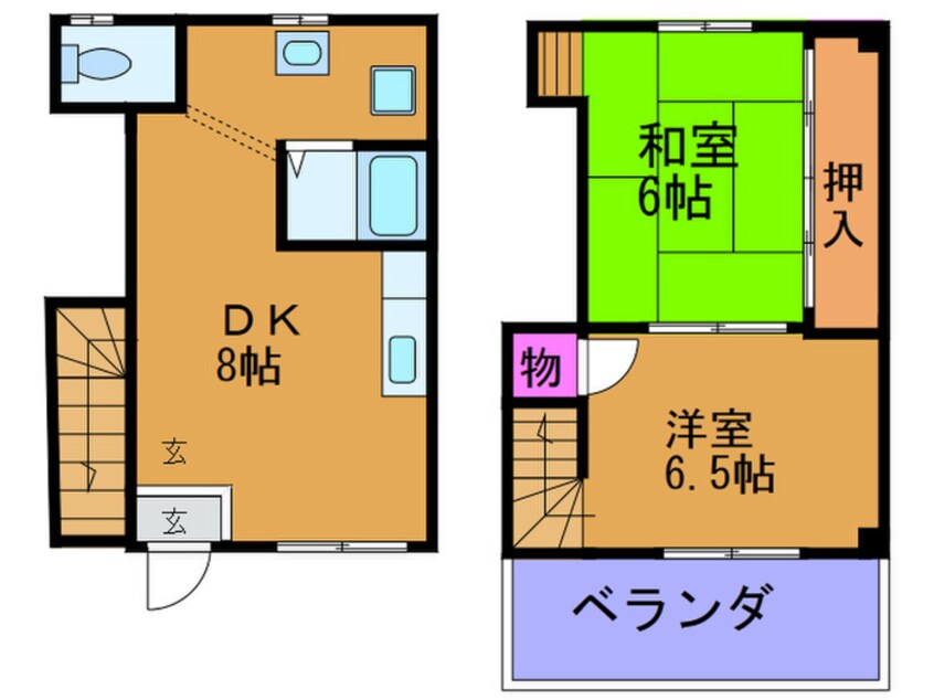 間取図 コーポタナカ2