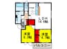 カーサフジ 2LDKの間取り