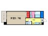 サンクチュアリ四条高倉 1Kの間取り