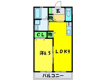 間取図 メゾンクロ－バ－