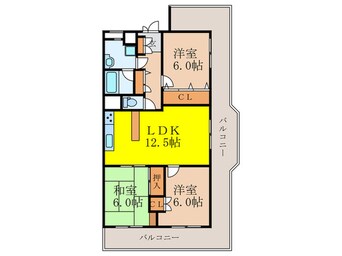 間取図 第二西緑ヶ丘ｽｶｲﾊｲﾂ（816）