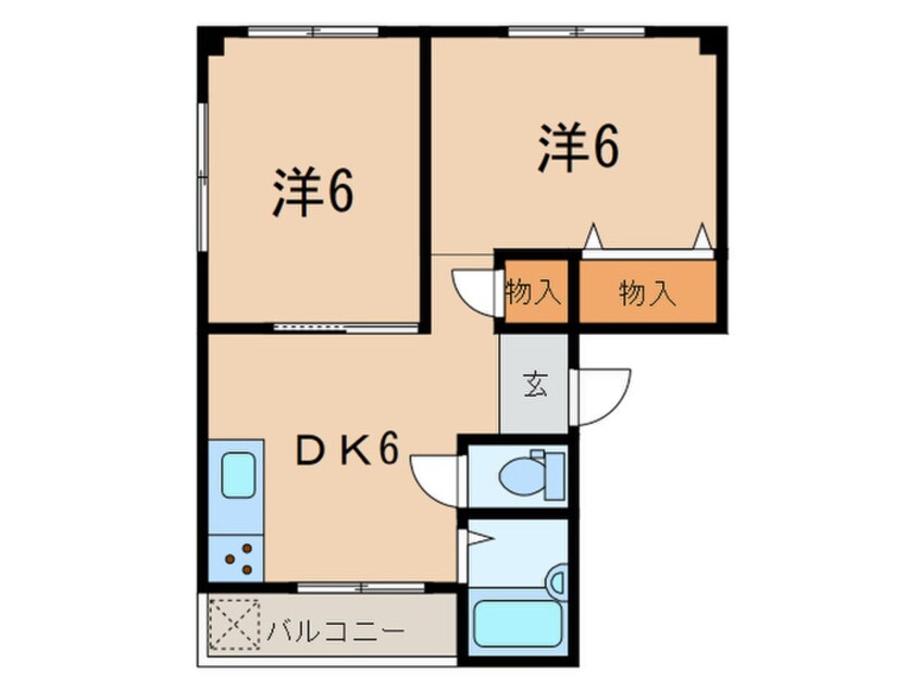 間取図 ボシュケ六甲