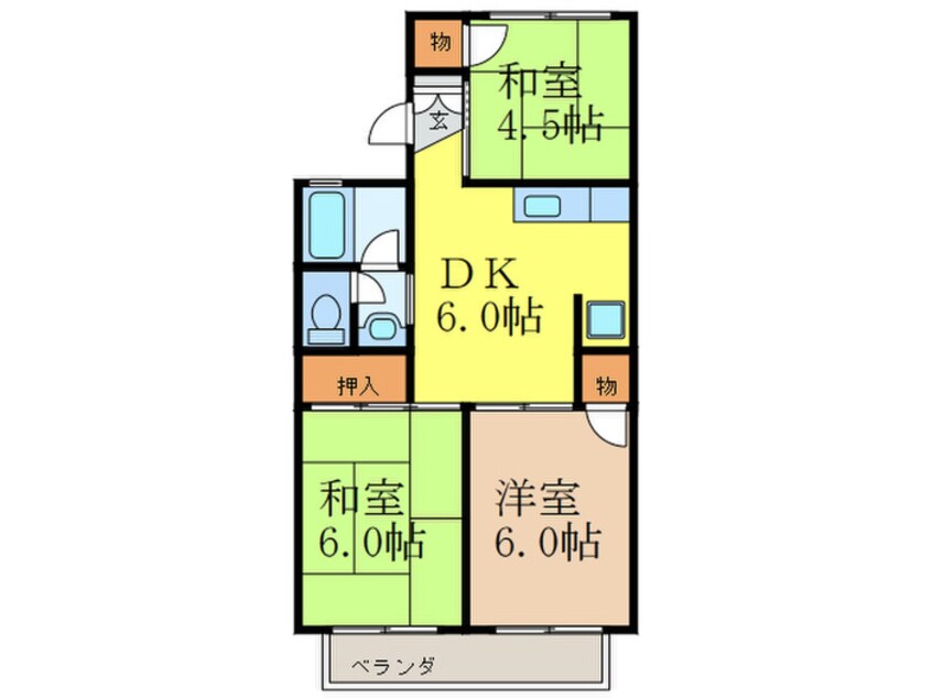 間取図 シャルマンドミ－ル