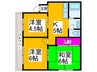 リオーラ堺 3Kの間取り