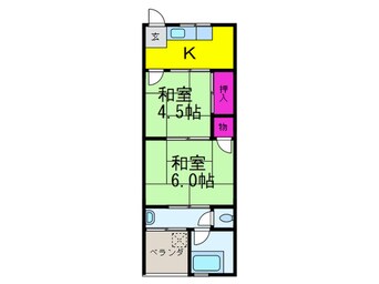 間取図 コーポ真田