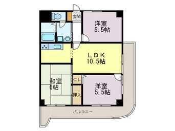 間取図 ロイヤルコ－ト西明石Ⅰ